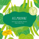 Helmbohne Etikett